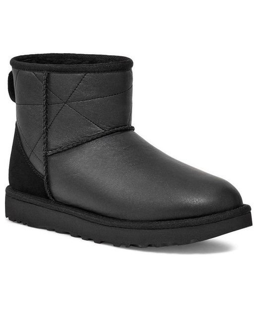 Ugg Black (Wmns) Classic Mini Pearlized Boot
