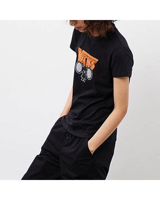 Vans Black (Wmns) Athleisure Casual Sports Short Sleeve