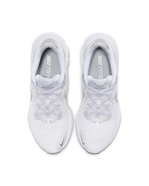 Nike White (Wmns) Renew Run Metallic'