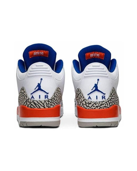 Nike Blue 3 Retro 'Knicks' for men