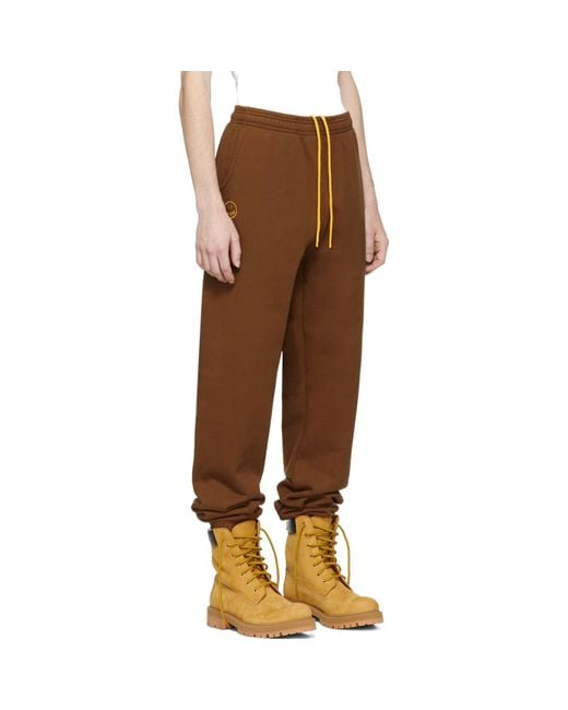 Drew House Brown Ssense Exclusive Cartoon Font Lounge Pants for men