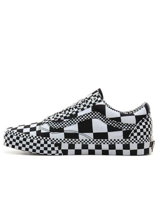Vans White Old Skool 'All Over Checkerboard' for men