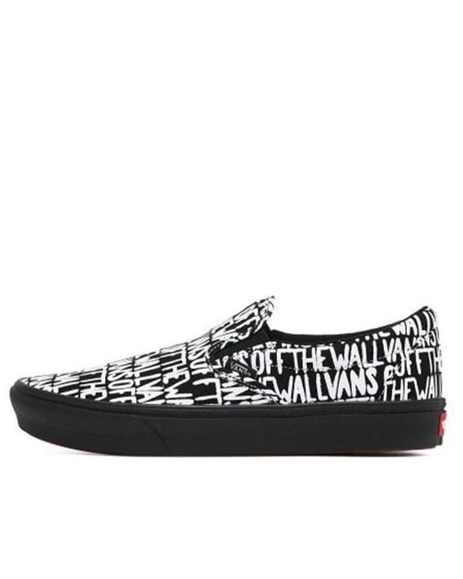 Vans Black Comfycush Slip-On 'Brush for men