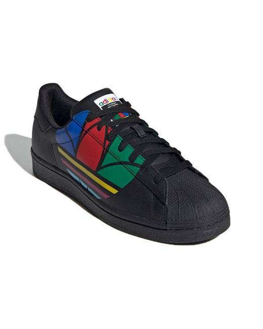 Adidas Blue Superstar Pure 'Colorful Trefoil for men