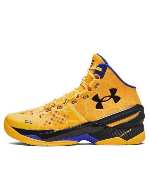 Under Armour Yellow Curry 2 Retro 'double Bang' for men