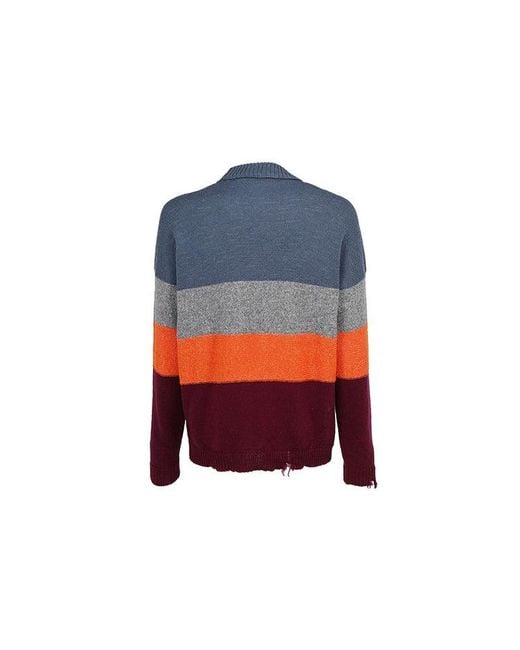 Off-White c/o Virgil Abloh Blue Stripe Sweater for men