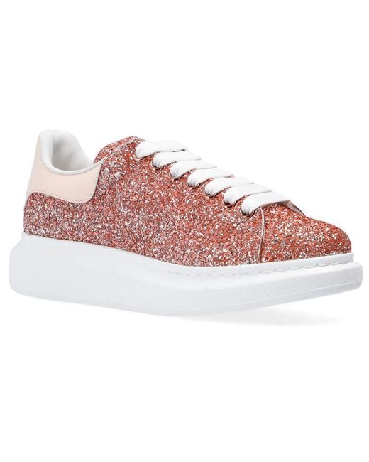 McQueen Pink (Wmns) Oversized Glitter Sneaker