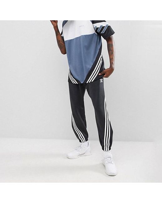 Adidas Black Originals Bundle Feet Running Sports Pants for men