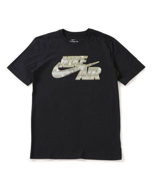 Nike Black Air Sportswear Tee Sznl Stmt 6 Logo Tee for men