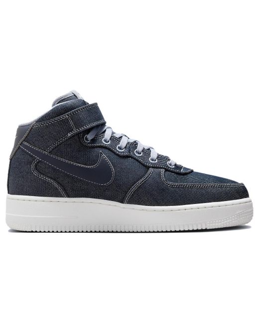 Nike Blue (Wmns) Air Force 1 Mid 'Denim' for men