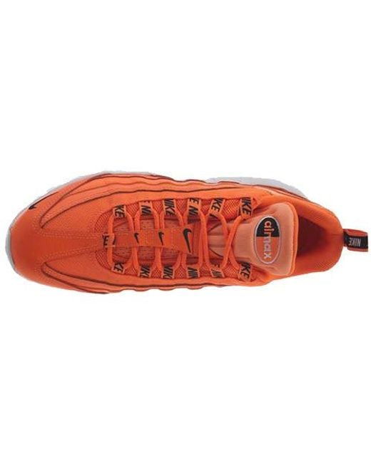 Nike Orange Air Max 95 Premium 'Overbranded Total' for men