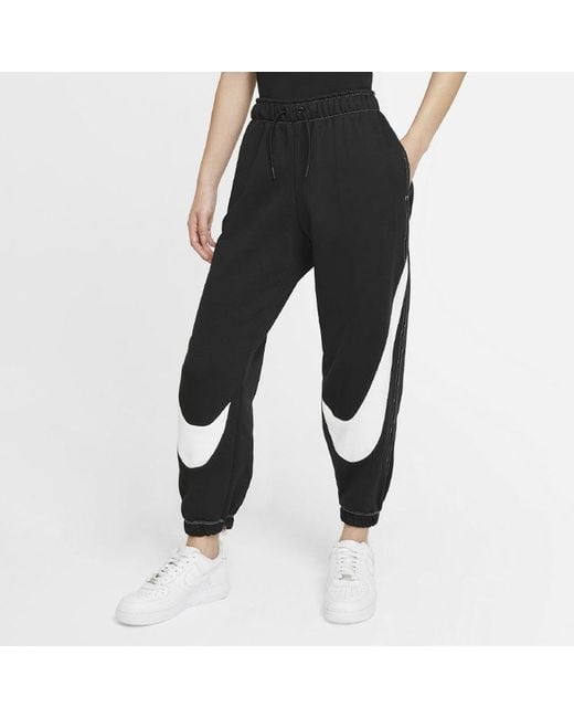 Nike Black (Wmns) Large Logo Bundle Feet Sports Pants/Trousers/Joggers