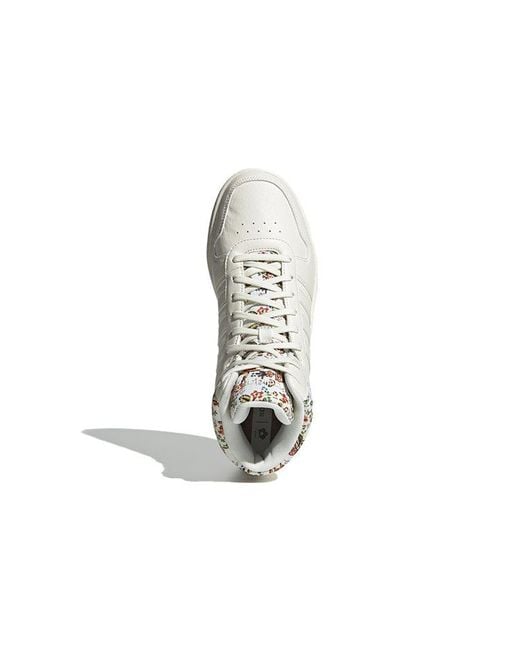 Adidas White (Wmns) Hoops 2.0 Mid