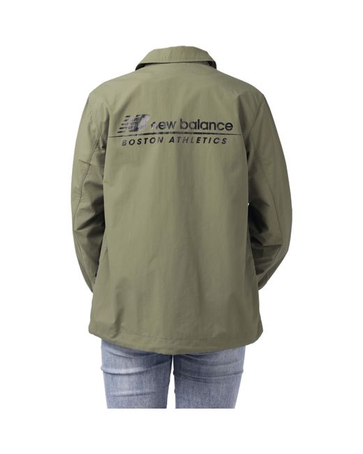 New Balance Green Casual Lifestyle Coat