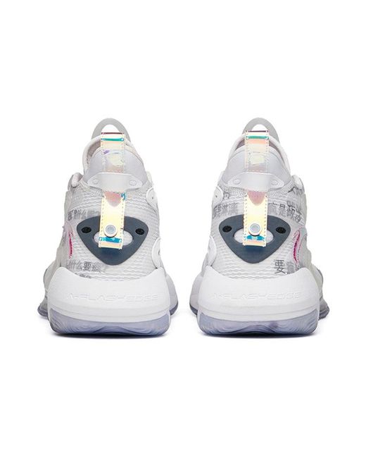 Anta White Shock Wave 3 Basketball Shoes for men