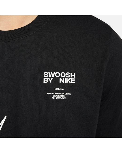 Nike Black Sportswear Swoosh T-Shirt for men