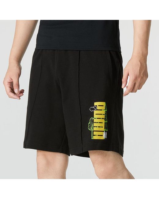 PUMA Black Logo Nature Shorts for men