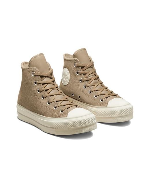 Converse Brown (Wmns) Chuck Taylor All Star Lift Platform High 'Nomad Khaki'
