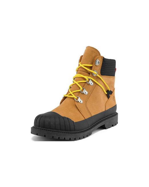 Timberland Black (Wmns) Heritage Rubber Toe 6 Inch Hiking Boot 'Wheat'