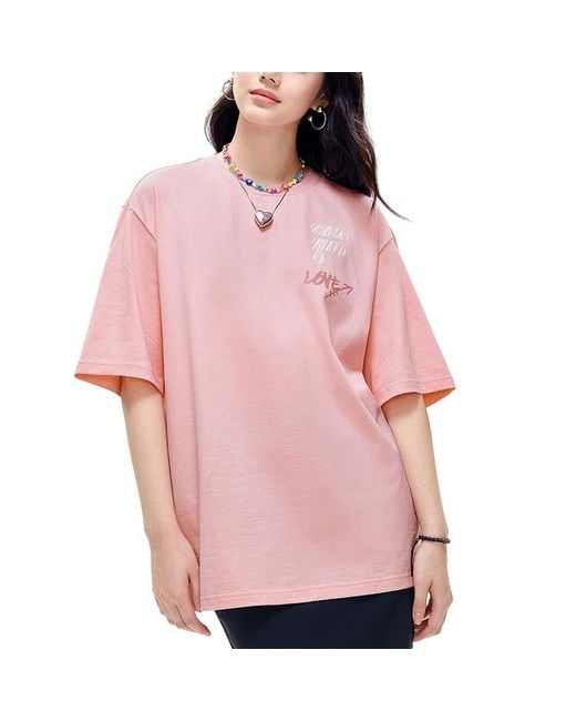 Fila Pink Casual Logo Tee