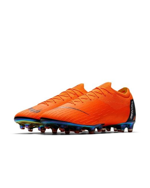 Nike Orange Mercurial Vapor 12 Elite Ag Pro for men