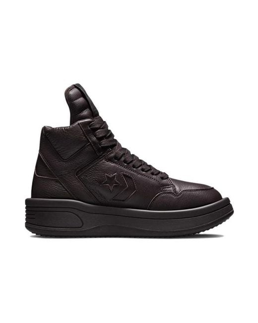 Converse Black Rick Owens X Turbowpn Mid 'Clay' for men