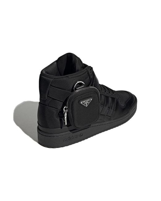 Adidas Black Prada X Originals Forum High Sneakers