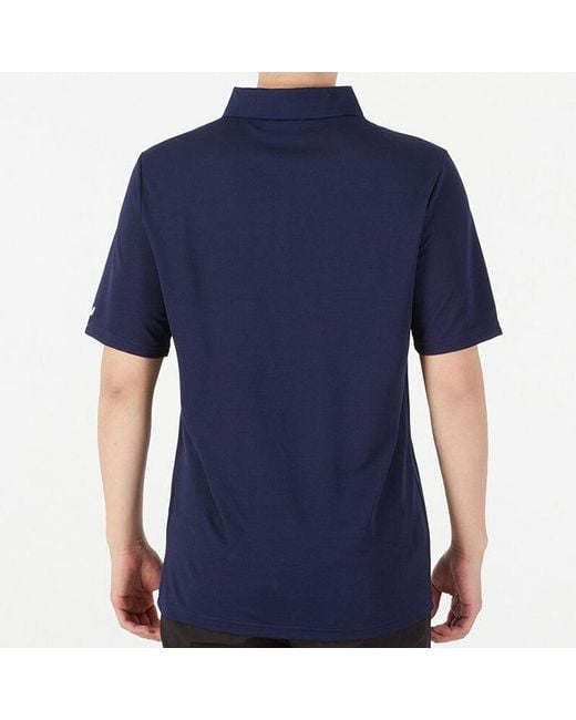Under Armour Blue Casual Sports Lapel Training Breathable Short Sleeve Polo Shirt for men