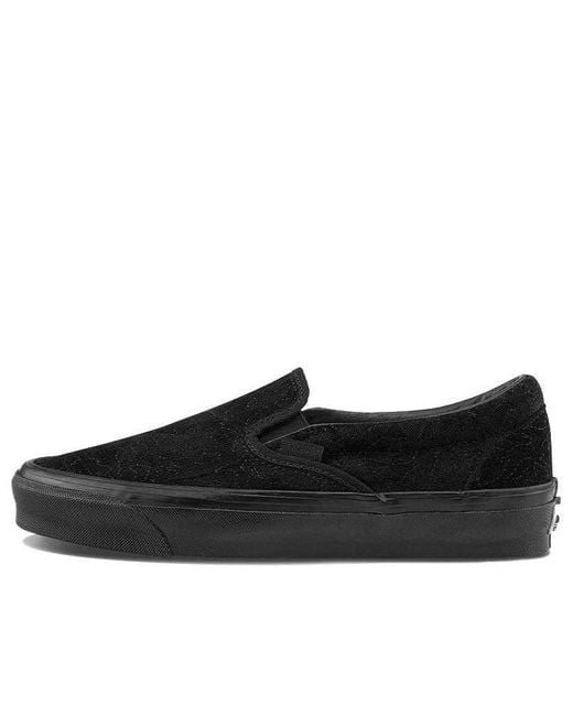 Vans Black Og Classic Slip-On Lx 'Velvet Emboidery for men