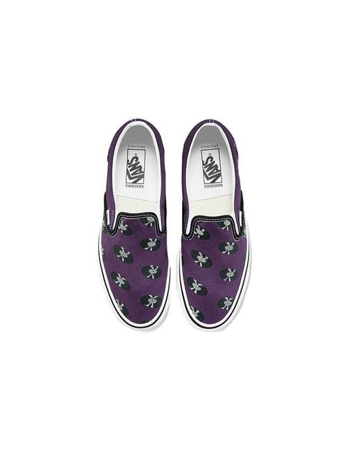 Vans Blue Wacko Maria X Og Classic Slip-On Records' for men