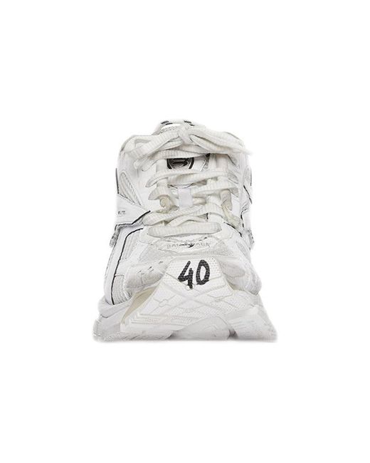 Balenciaga White (Wmns) Runner Sneaker 'Worn-Out'