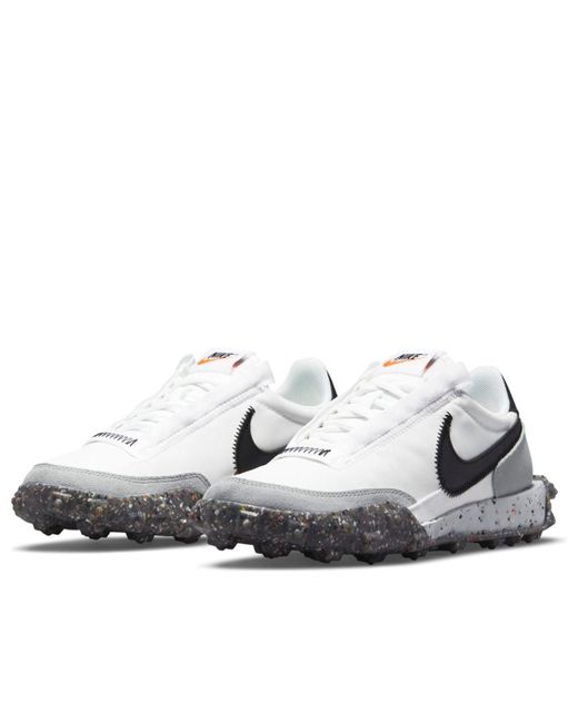 Nike White (Wmns) Waffle Racer Crater