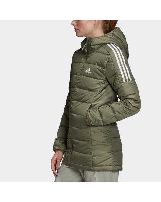 Adidas Green Female Essentials Down Parka