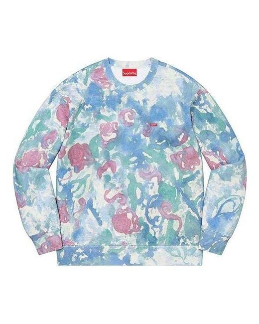 Supreme Blue Small Box Crewneck for men