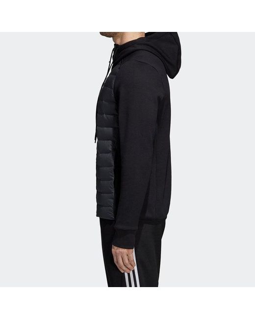 Adidas Black Varilite Hybrid Outdoor Short Down Jacket for men