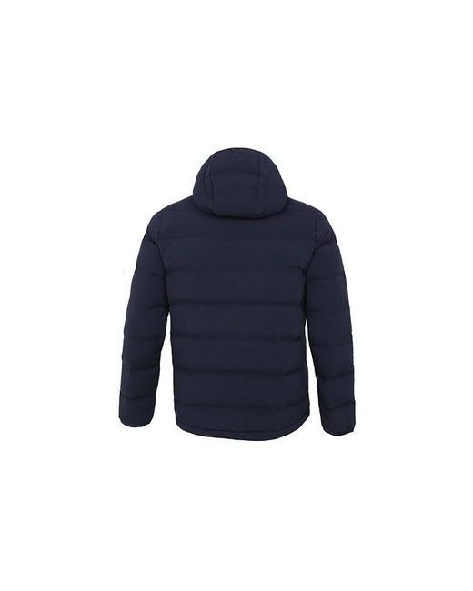 Adidas Blue Helionic S H J Outdoor Sports Hooded Down Jacket for men