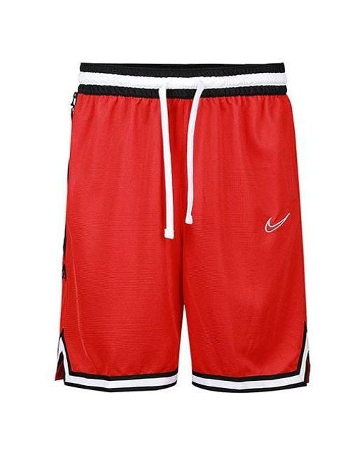 Nike Red Dri-Fit Dna Quick Dry Basketball Sports Drawstring Shorts Large for men
