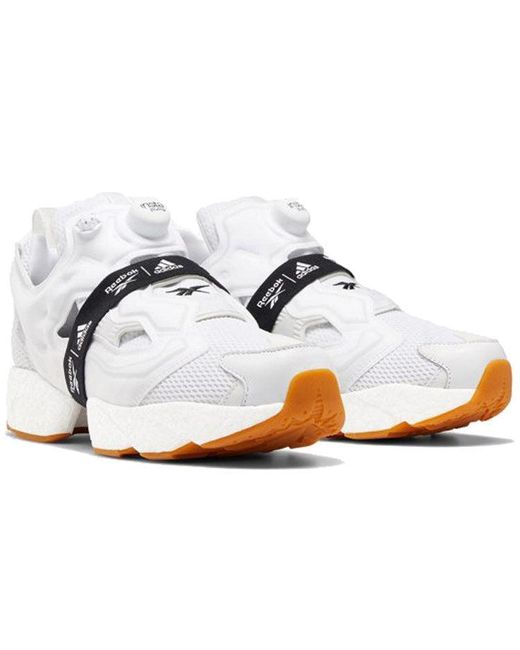 Reebok White Instapump Fury X Boost Gum' for men