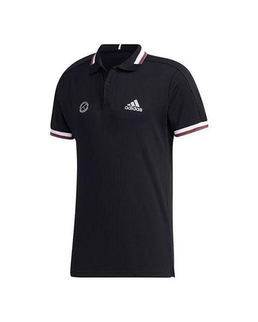 Adidas Black Htrdy M Pl1 Sl Tennis Sports Polo Shirt for men
