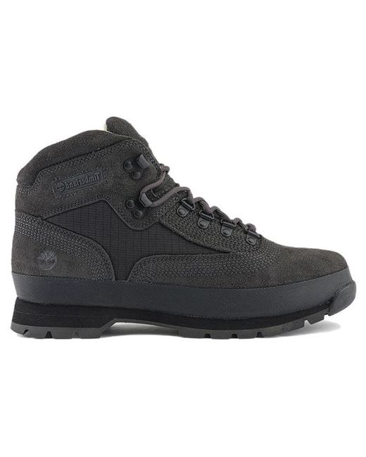 Timberland Black X Mountaineering Euro Hiker Boots Suede' for men