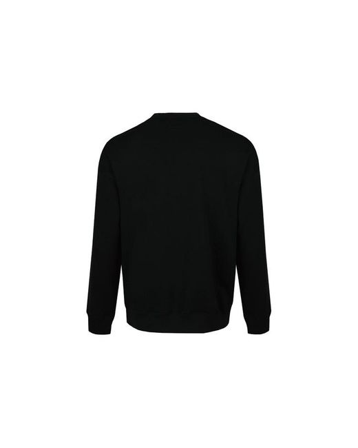 Converse Black Alphabet Logo Printing Round Neck Pullover for men
