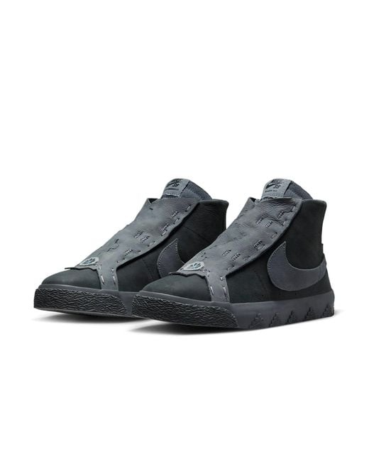 Nike Black X Di'Orr Greenwood Sb Blazer Mid 'Dark Smoke' for men
