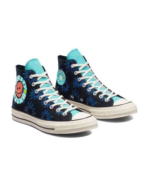 Converse Blue Chuck 70 High 'Sunny Floral'