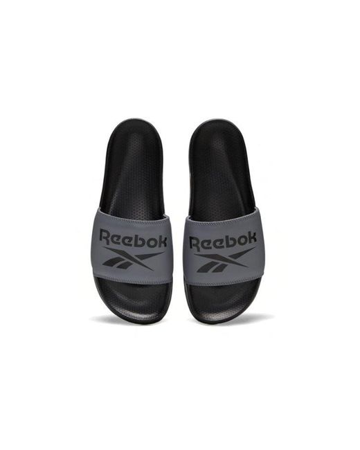 Reebok Blue Classic Slides Outdoor Stylish Sports Slippers Colorblock