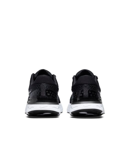 Nike Black React Infinity Run Flyknit 3 for men