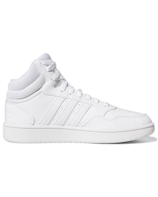 Adidas White (Wmns) Hoops 3.0 Mid Dash'