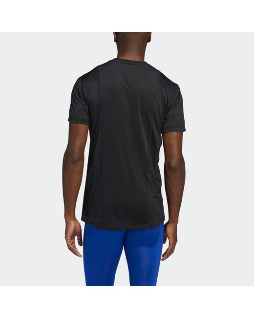 Adidas Black Ask 2 Ftd Bos T Logo Printing Sports Training Short Sleeve for men