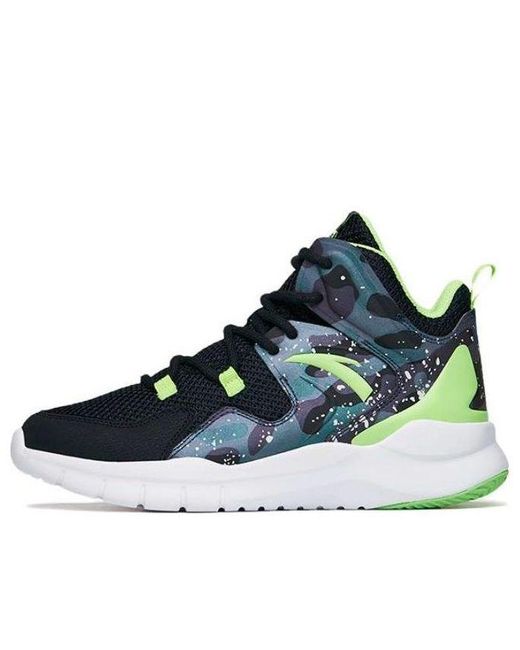 Anta Blue (Gs) Basketball Series Sneakers High Neon' for men
