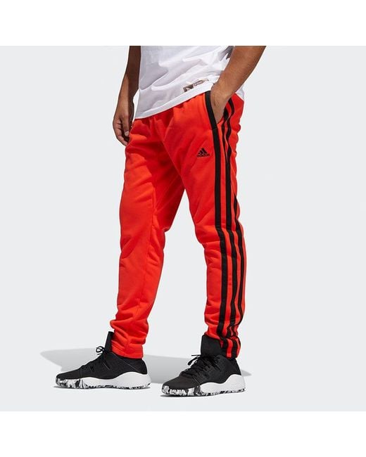 Adidas Red Dame Vis Pant Stripe Sports Long Pants for men