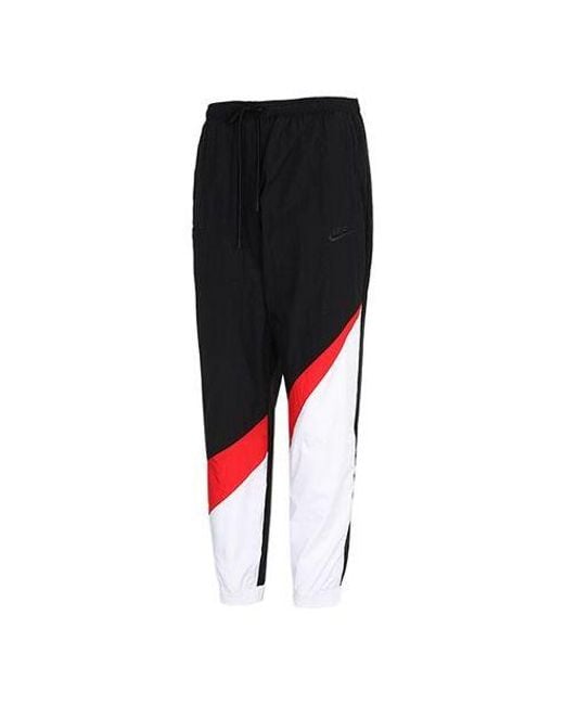 Nike Black As Sportswear Hbr Pant Wvn Stmt Logo for men